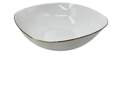 Lve Bol Opal Patrat Margini Aurii 17cm Lfw75-g 1-14 6/bax